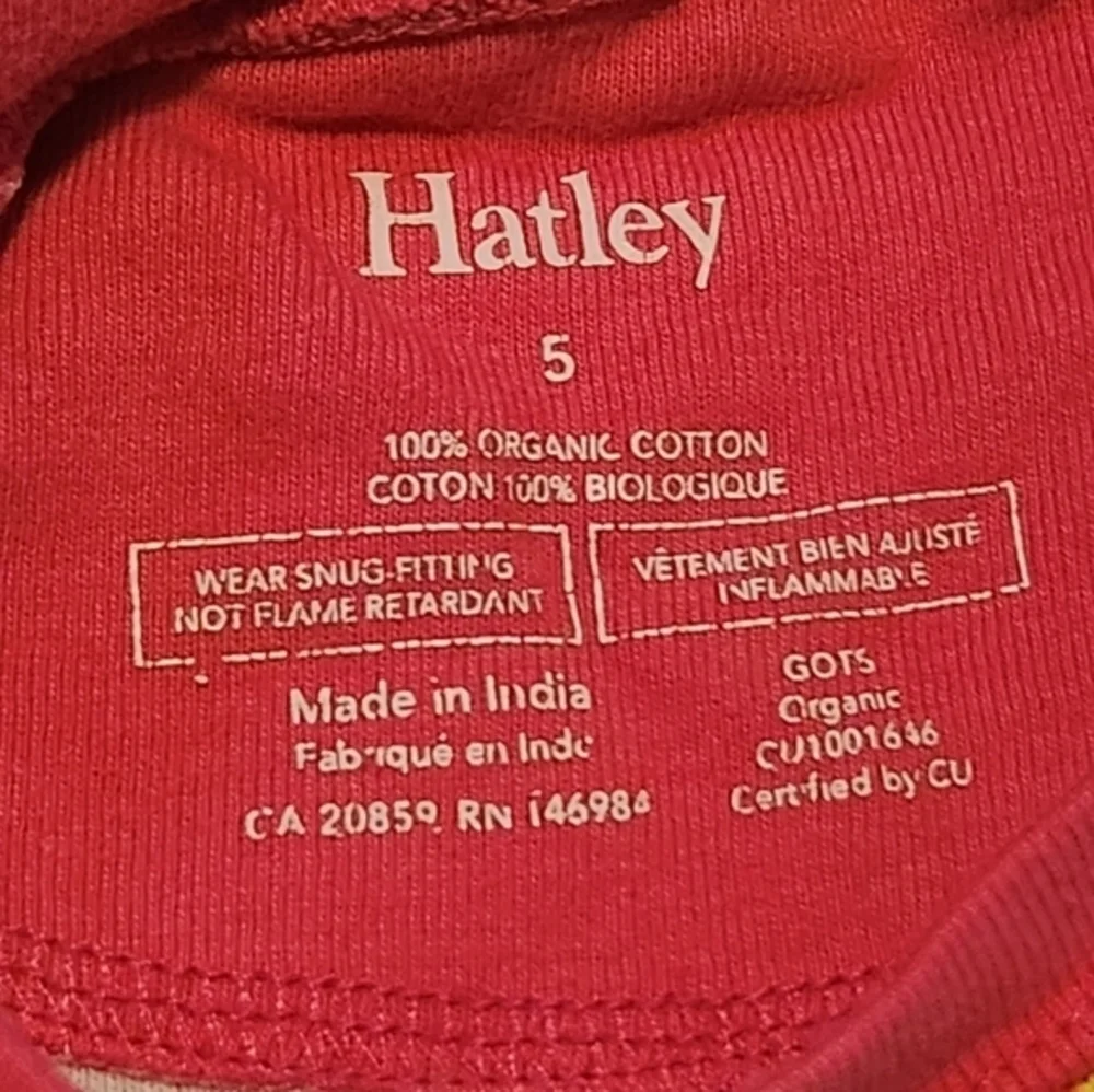HATLEY PAJAMAS LOT‎ OF 2 GIRLS SIZE 5